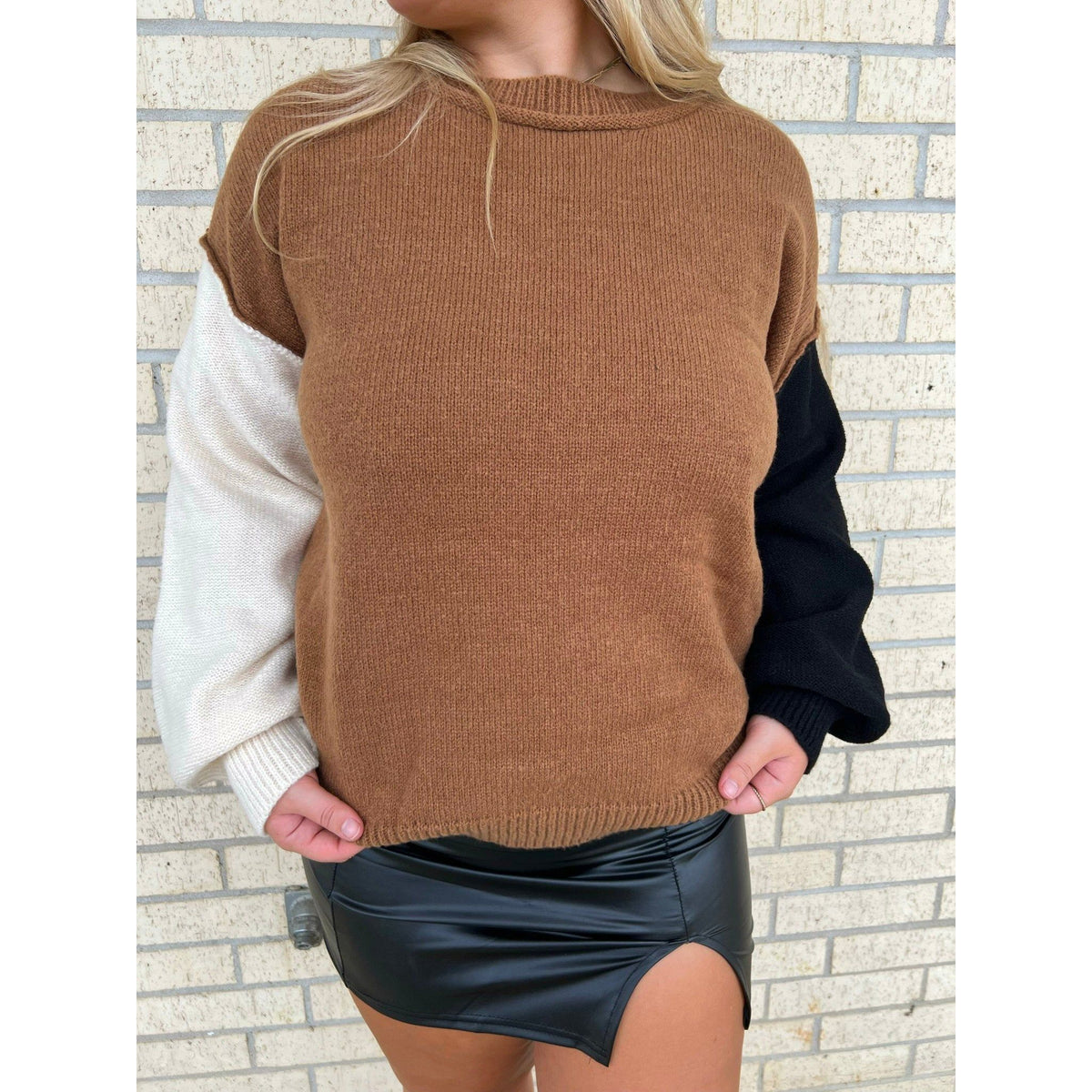 Farrah ColorBlock Fall Sweater
