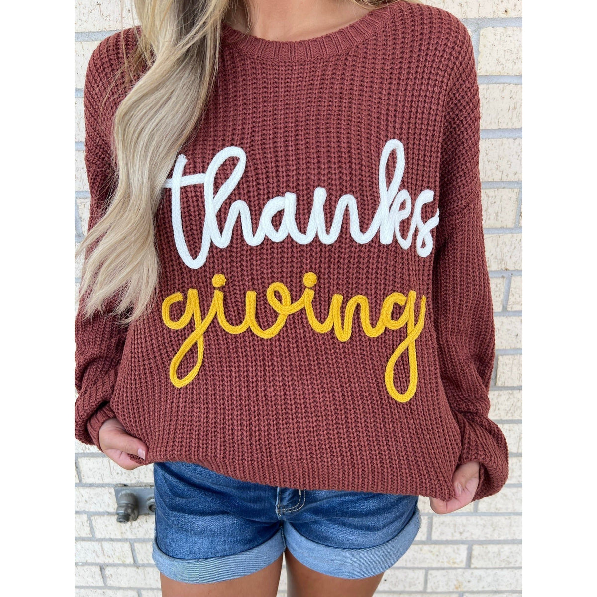 Thanksgiving Sweater ( regular and plus)
