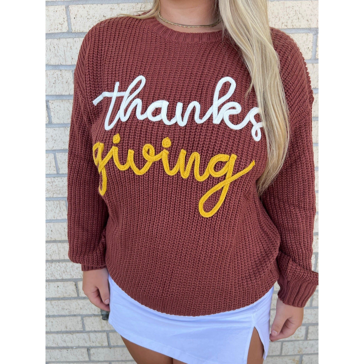 Thanksgiving Sweater ( regular and plus)