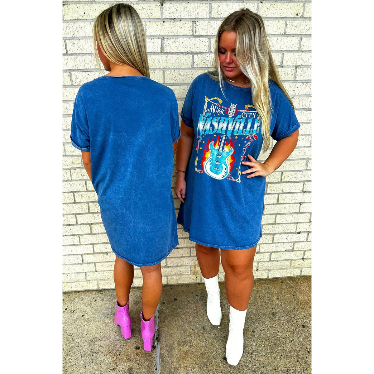 the Blues Nashville Mineral Graphic T-Shirt Dress