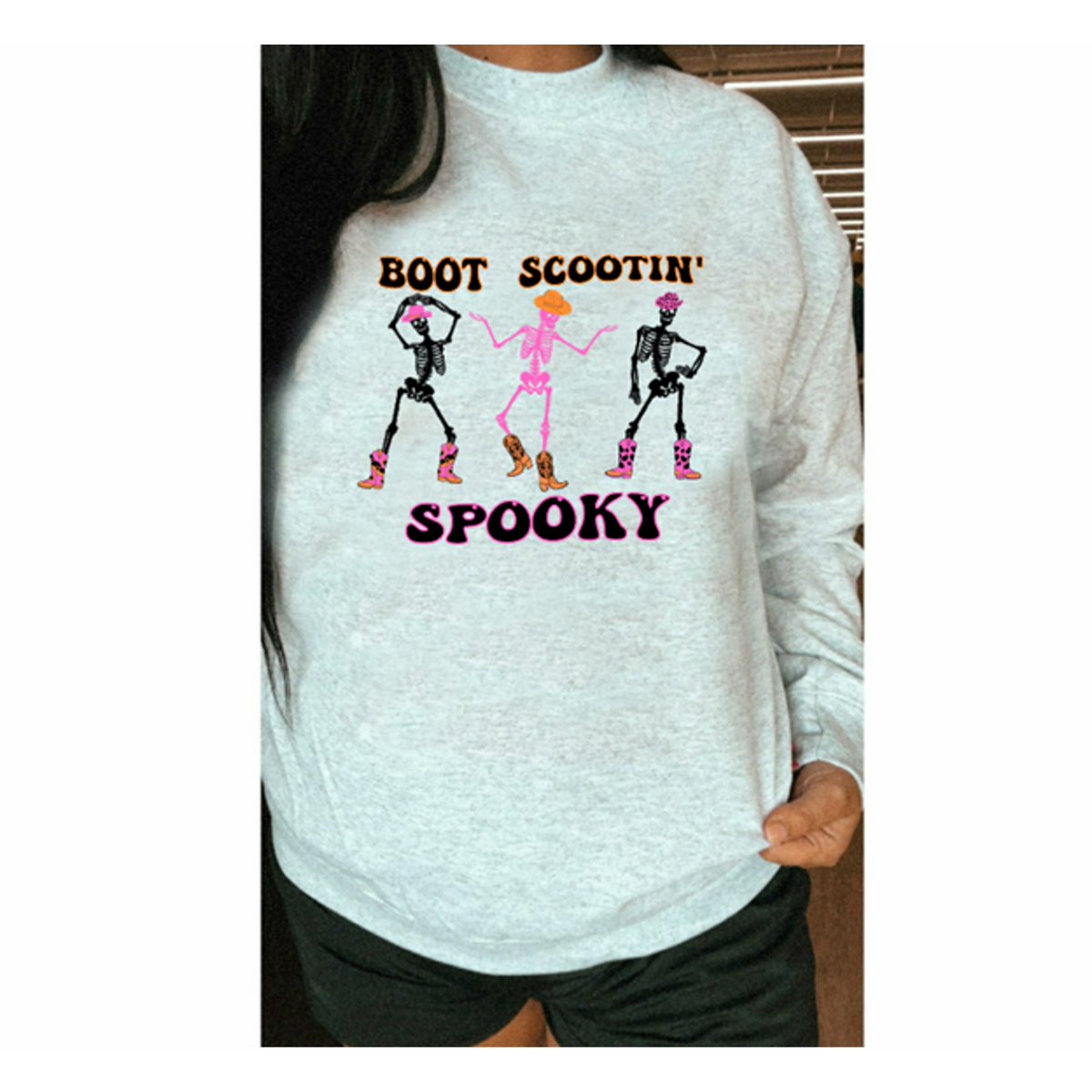 Boot Scootin&#39; Spooky Sweatshirt or Tee