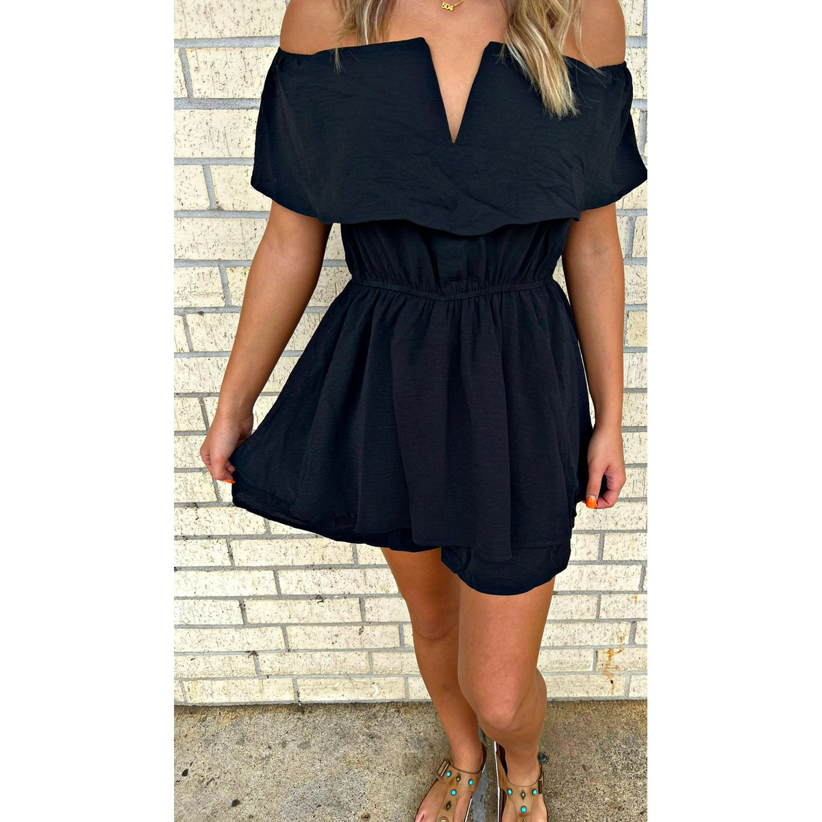 The Vivi Black Romper