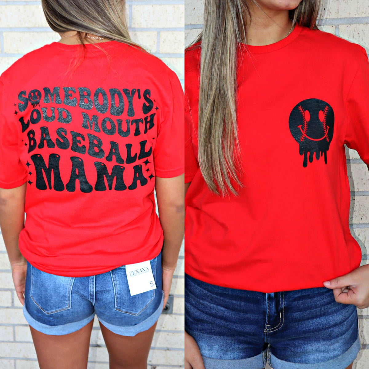 Somebody&#39;s Loud Mouth Baseball Mama Tee or Sweatshirt