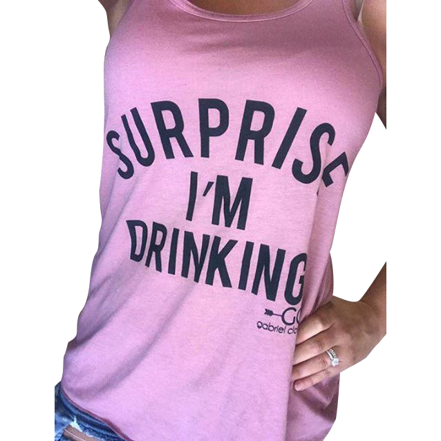 Surprise I&#39;m Drinking TANK ( more colors) - Gabriel Clothing Company