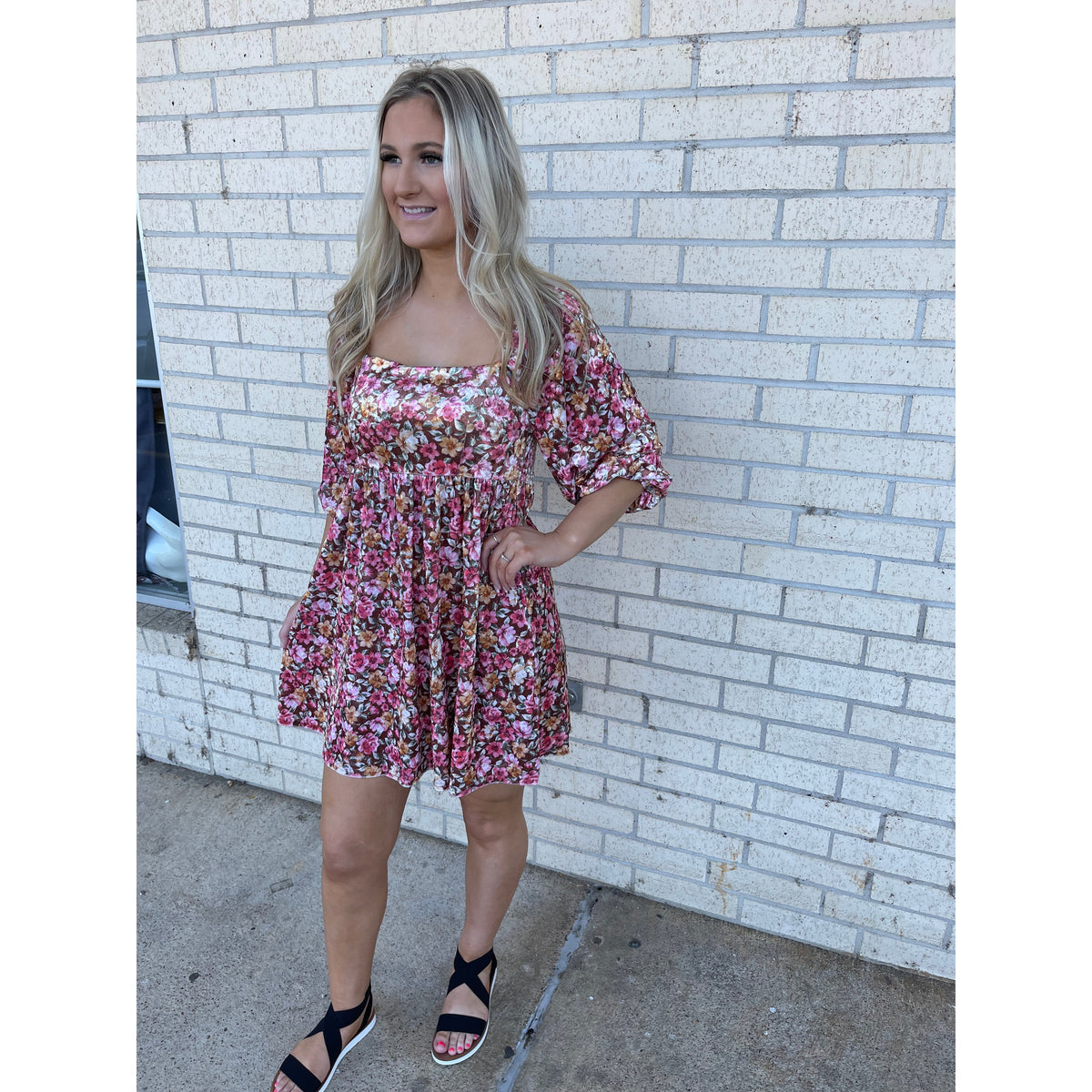 Aspen Mauve Floral Dress