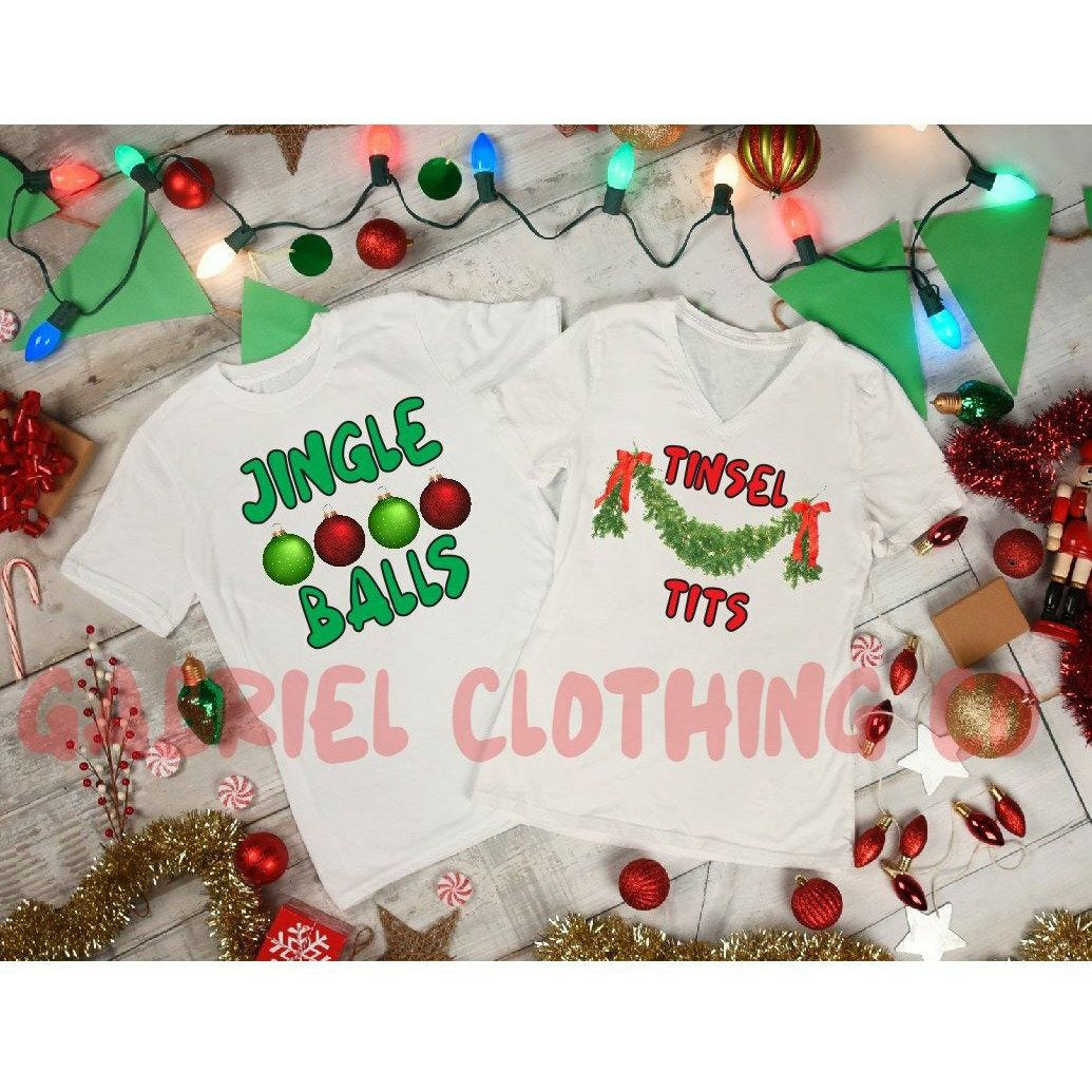 tinsel Tits &amp; Jingle Balls tee (sold separately)