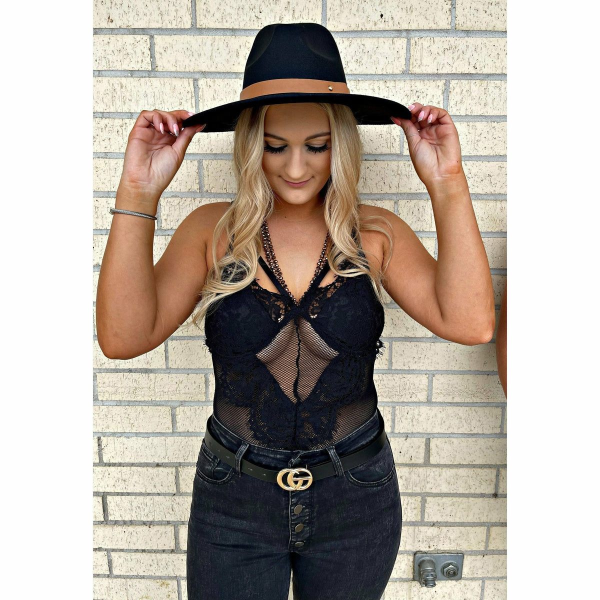 Kaylie Sexy Black Bodysuit