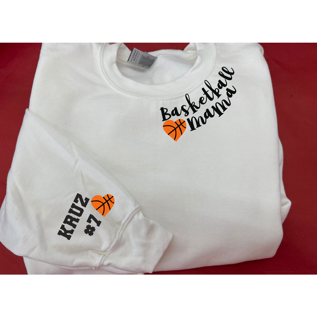 Basketball Mama Custom Sweatshirt, Long Sleeve Tee or Hoodie