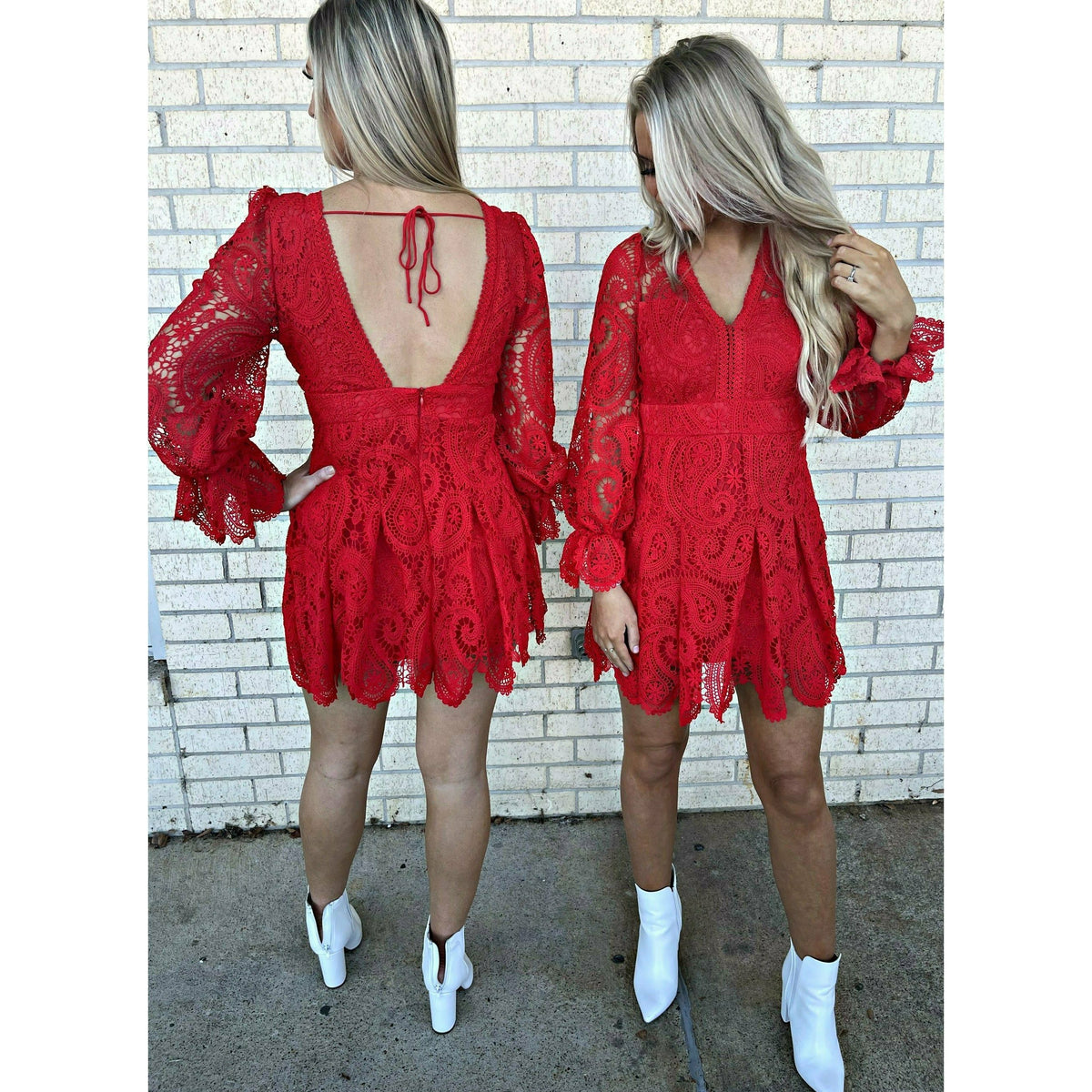 Ruby Red Lace Dress