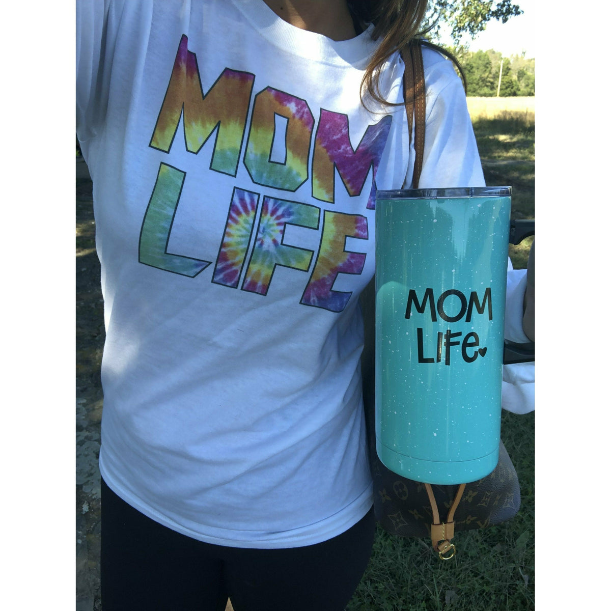 Tie dye Mom Life / long sleeve