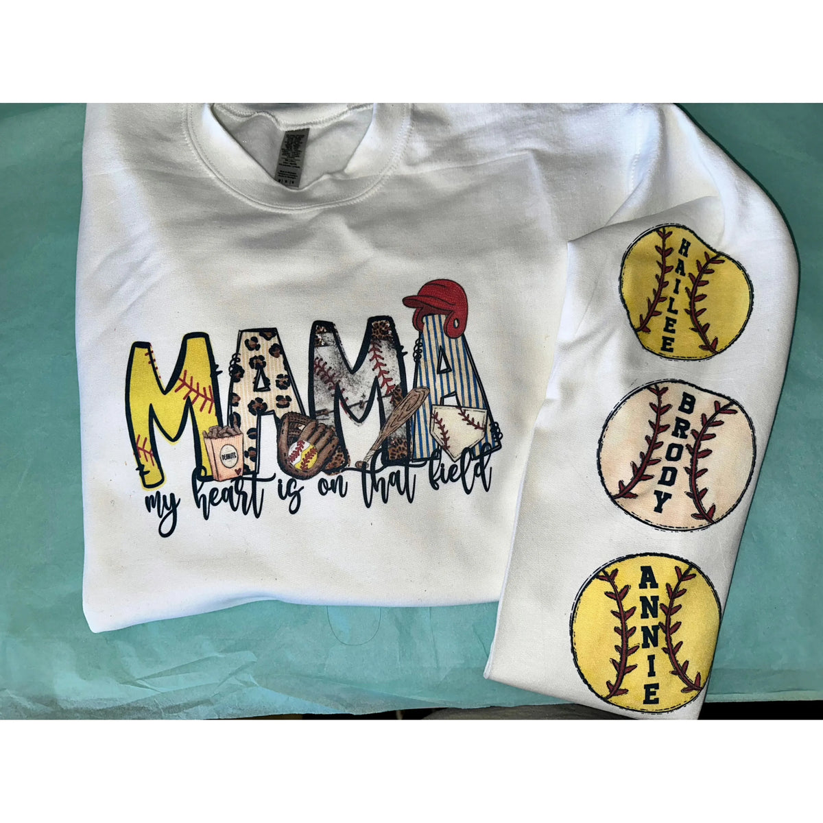 Mom of Both Baseball and Softball tee or sweatshirt