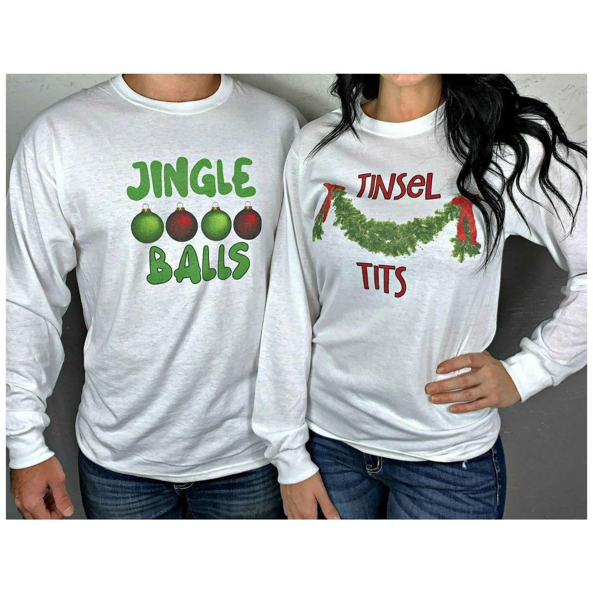 tinsel Tits &amp; Jingle Balls tee (sold separately)