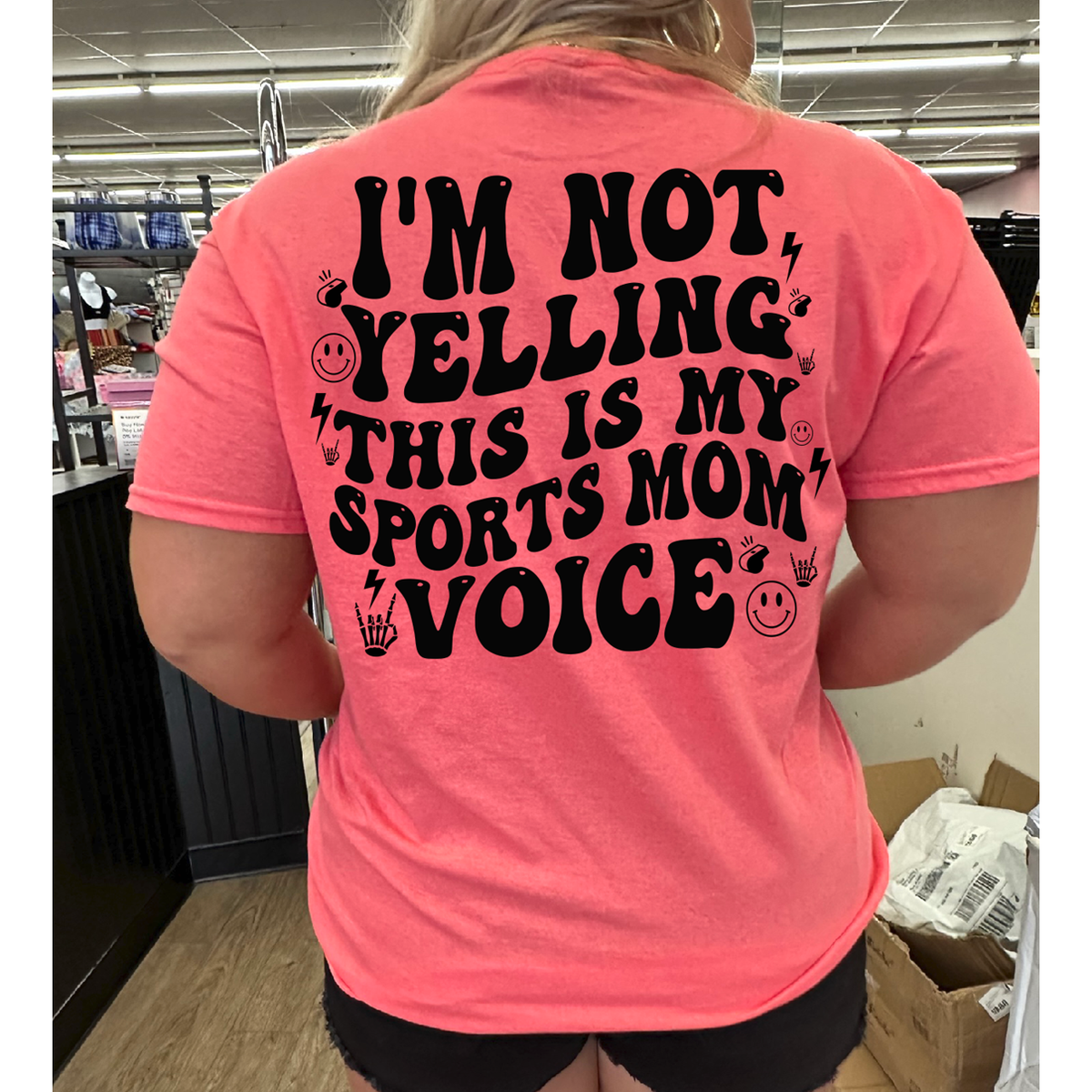 This is my Sports Mom Voice Tee
