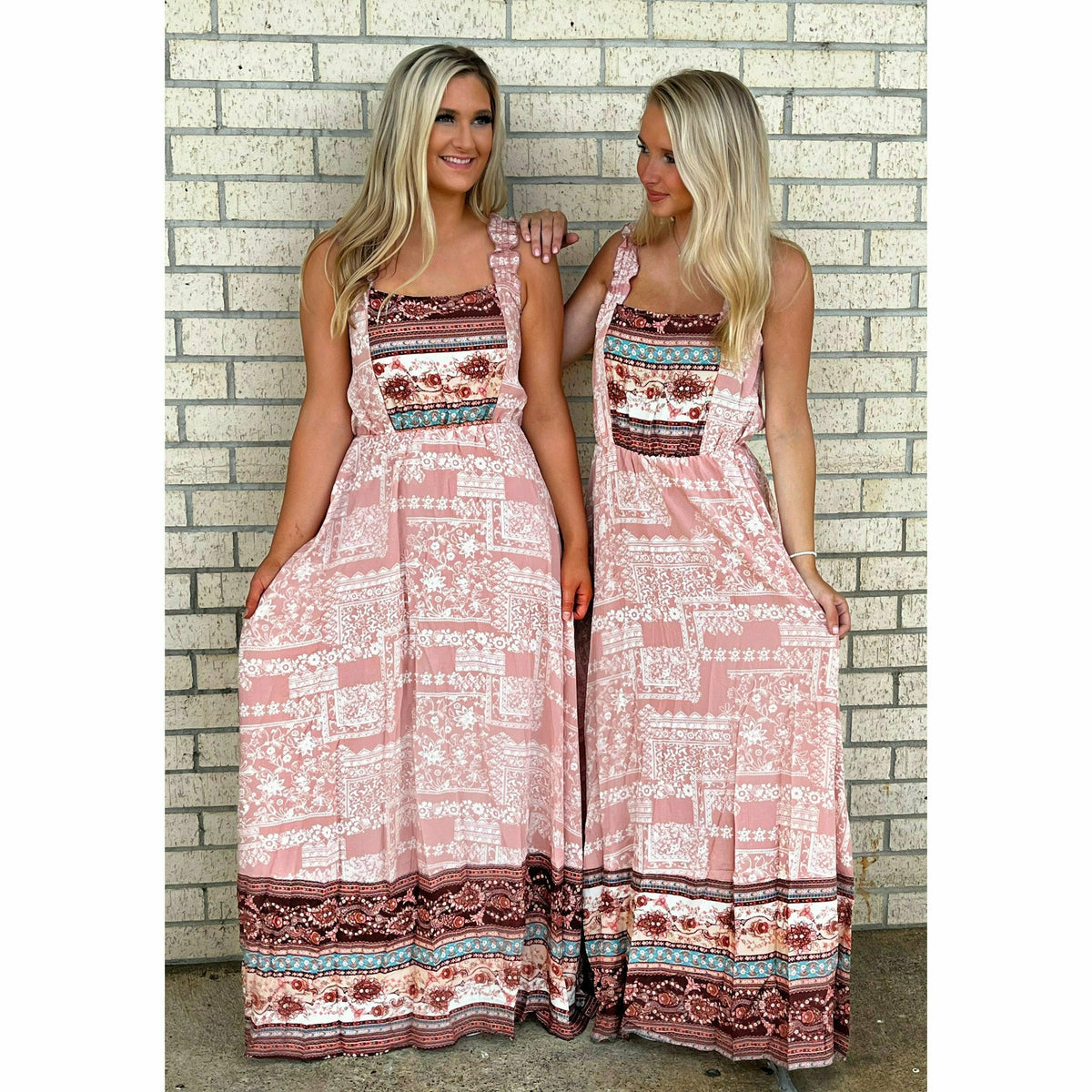 Laylee Bohemian Print Maxi Dress (Regulat &amp; Plus sizes)