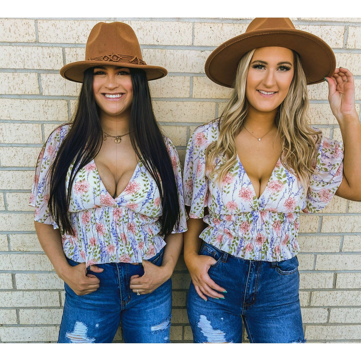 Traci Pink Floral Top